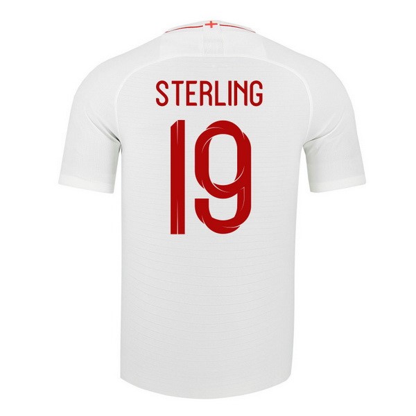 Camiseta Inglaterra 1ª Sterling 2018 Blanco